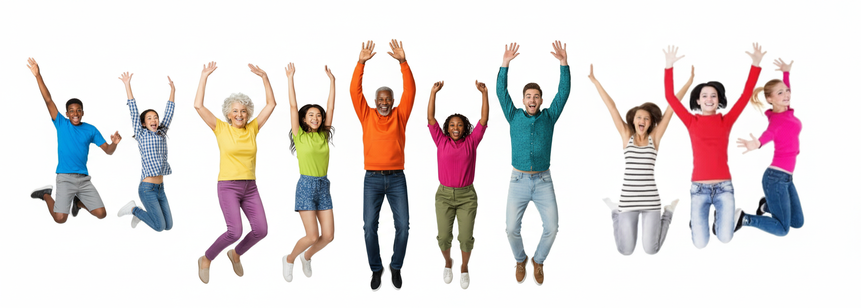 Person celebrating victory with arms raised